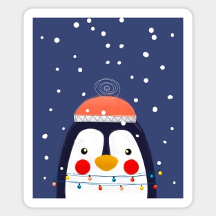 Christmas Penguin Sticker